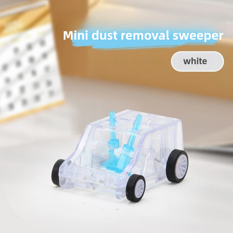 Mini desktop cleaning trolley