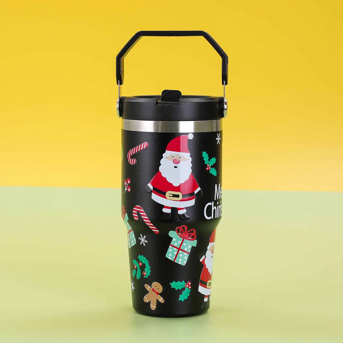 304 stainless steel Christmas pattern thermos mug