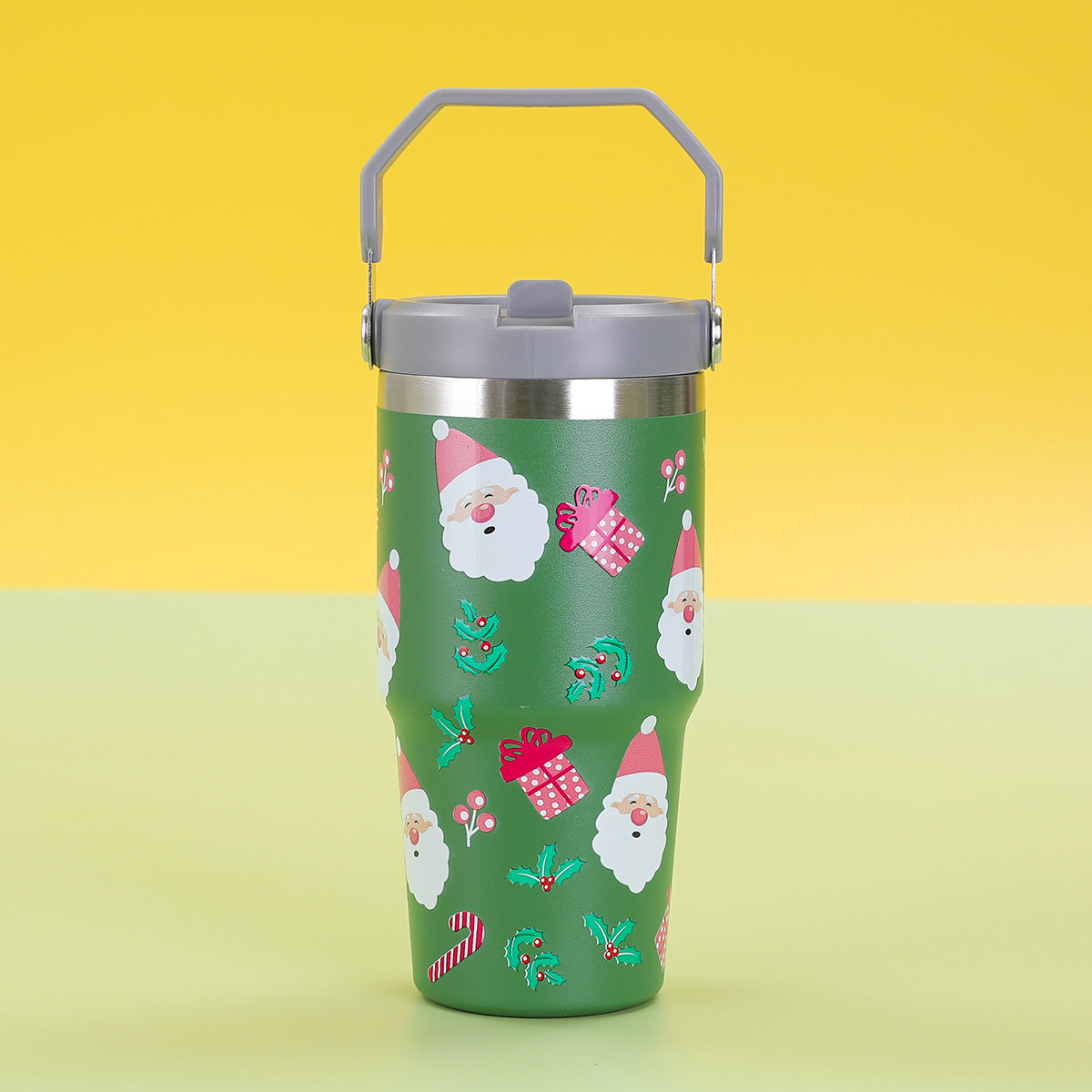 304 stainless steel Christmas pattern thermos mug