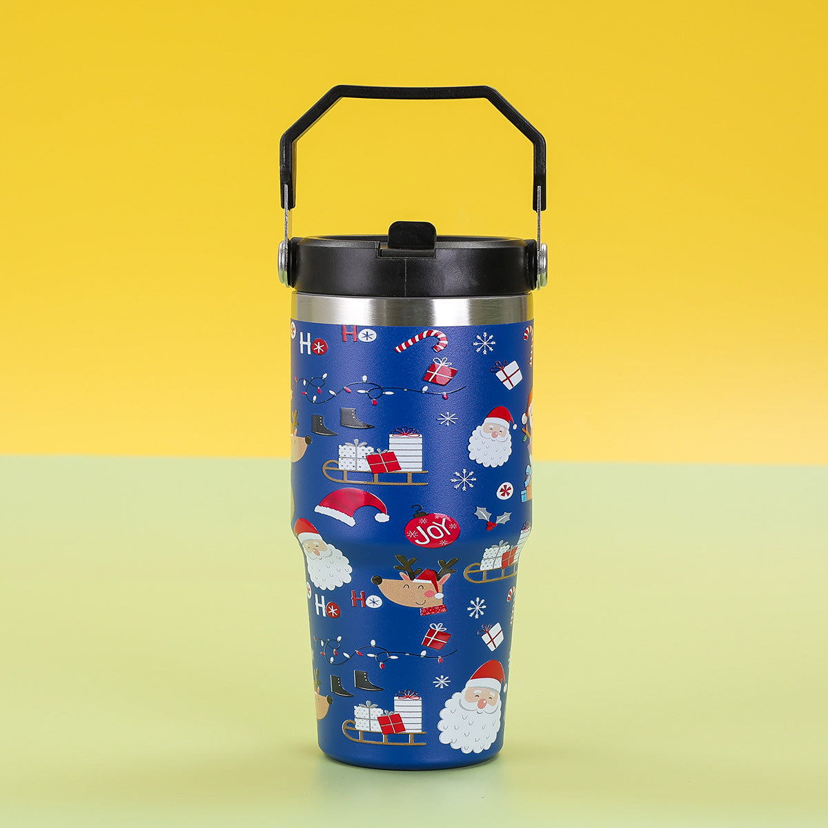 304 stainless steel Christmas pattern thermos mug