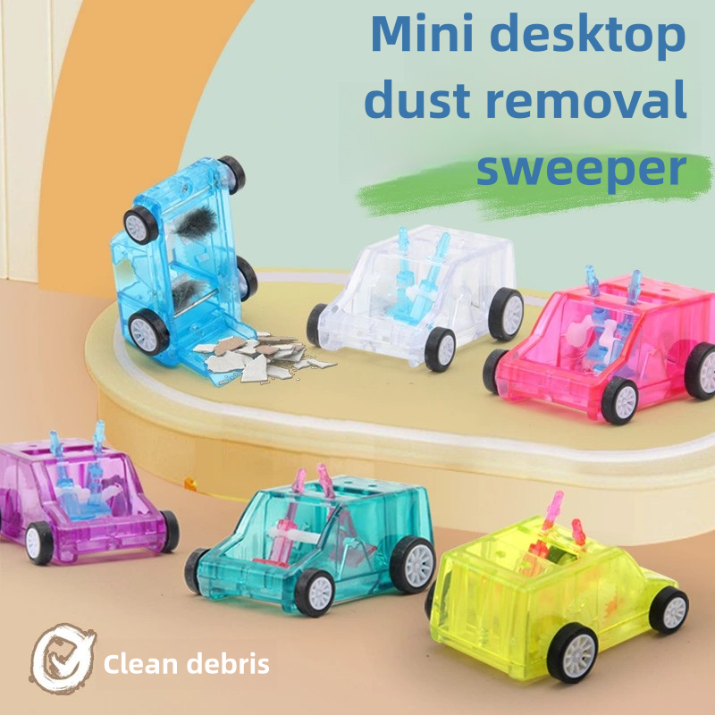 Mini desktop cleaning trolley