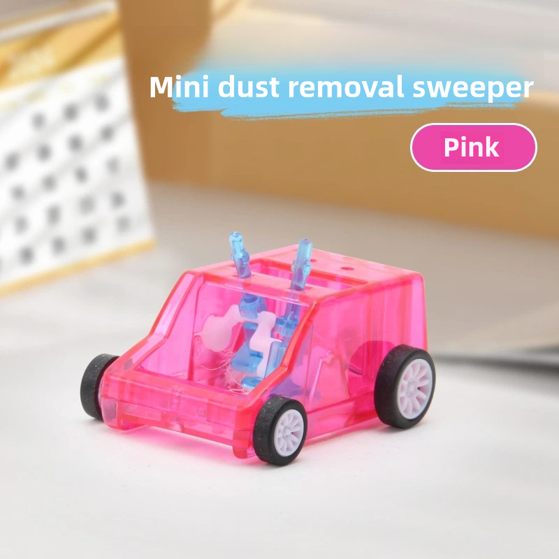 Mini desktop cleaning trolley