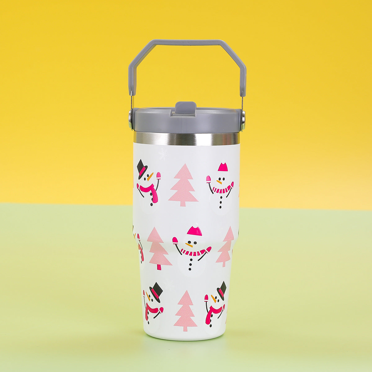 304 stainless steel Christmas pattern thermos mug