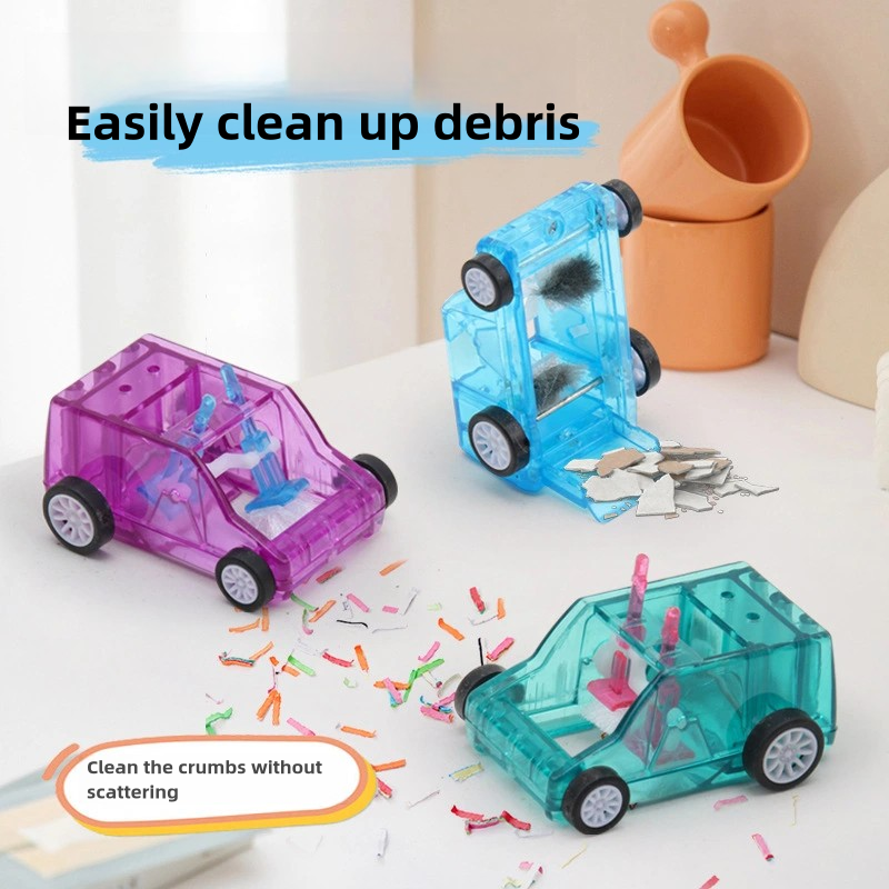 Mini desktop cleaning trolley